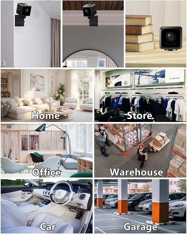 Wireless Home Camera Mini WiFi Security Camera 2K Small Cameras House Indoor Outdoor Cam Tiny Door Pet Cameras Nanny Wireless Camara Smart Motion Detection Surveillance Home Office No Need WIFI Camera image 4