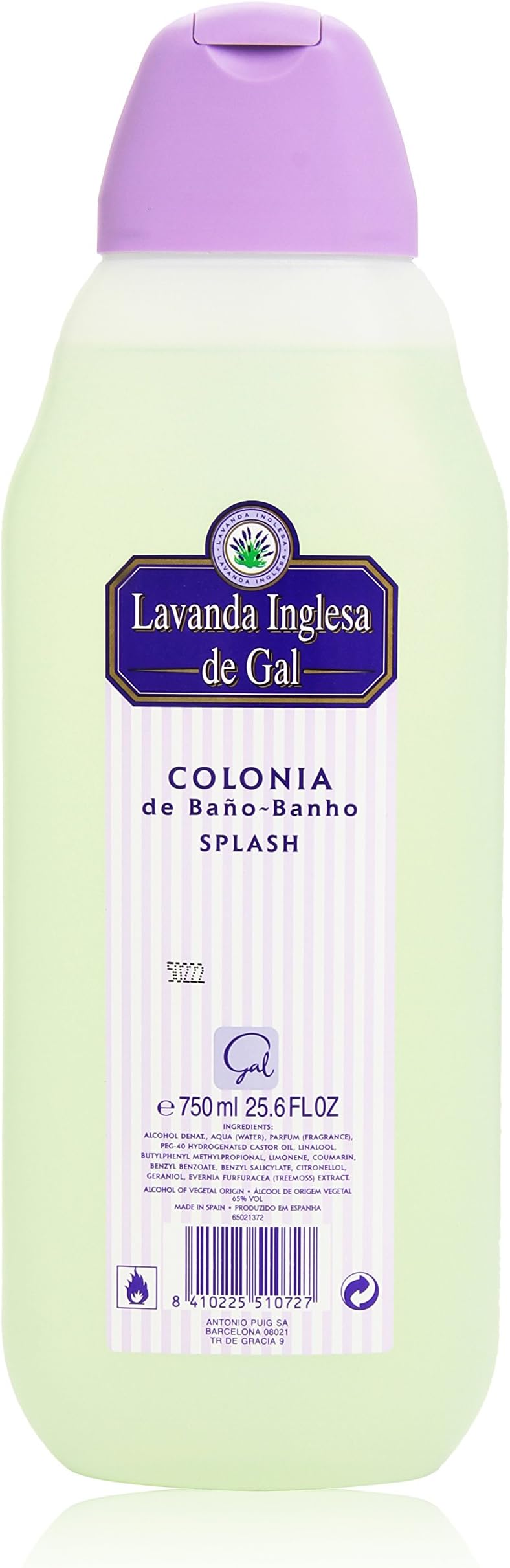 Lavanda puig lavanda inglesa gal eau de cologne 750ml