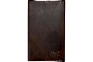 Hide & Drink Leather Field Notes Wallet Cover - Pocket-Sized Journal Case...