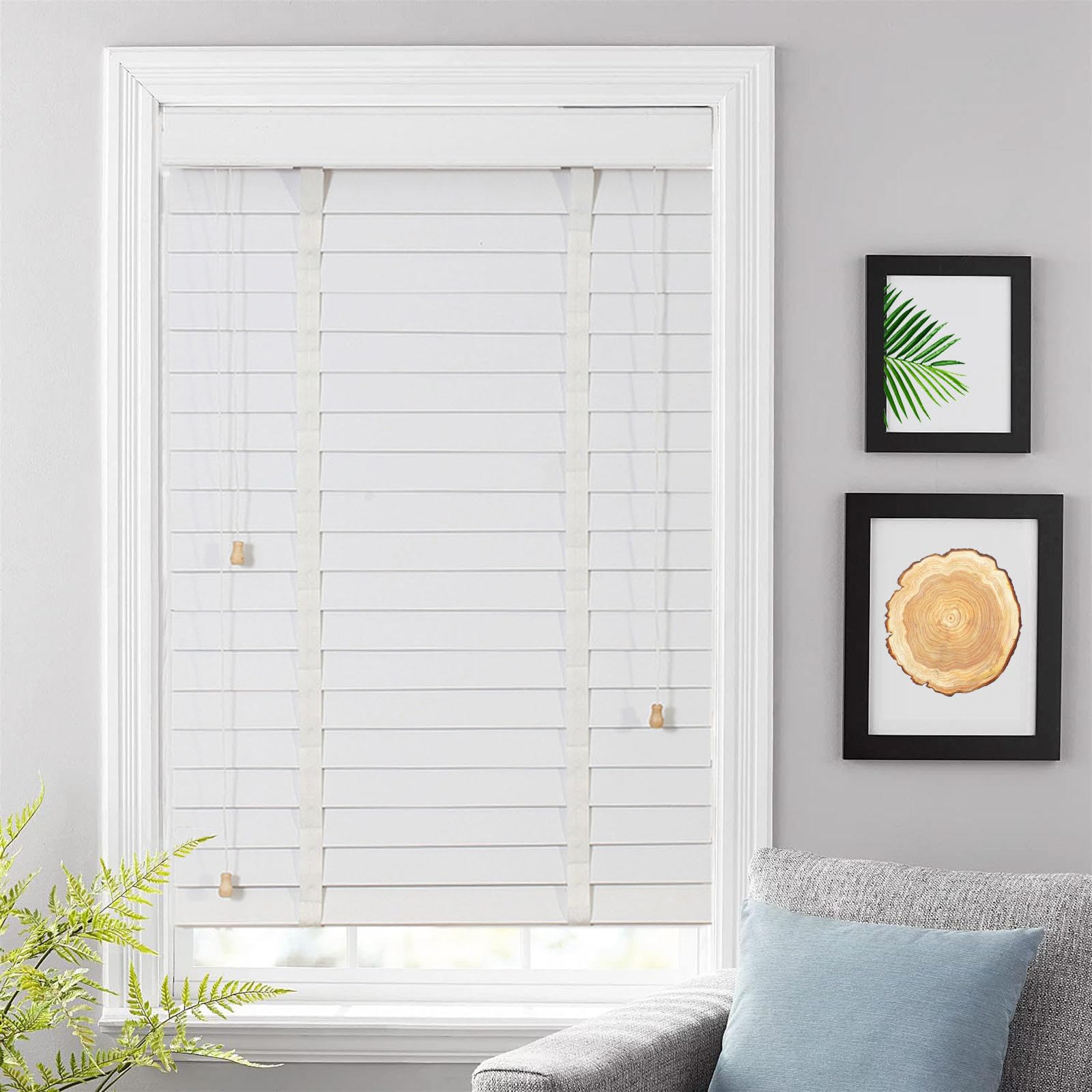 Persianas venecianas de madera Corti para ventanas de interior, evita reflejos con elegancia