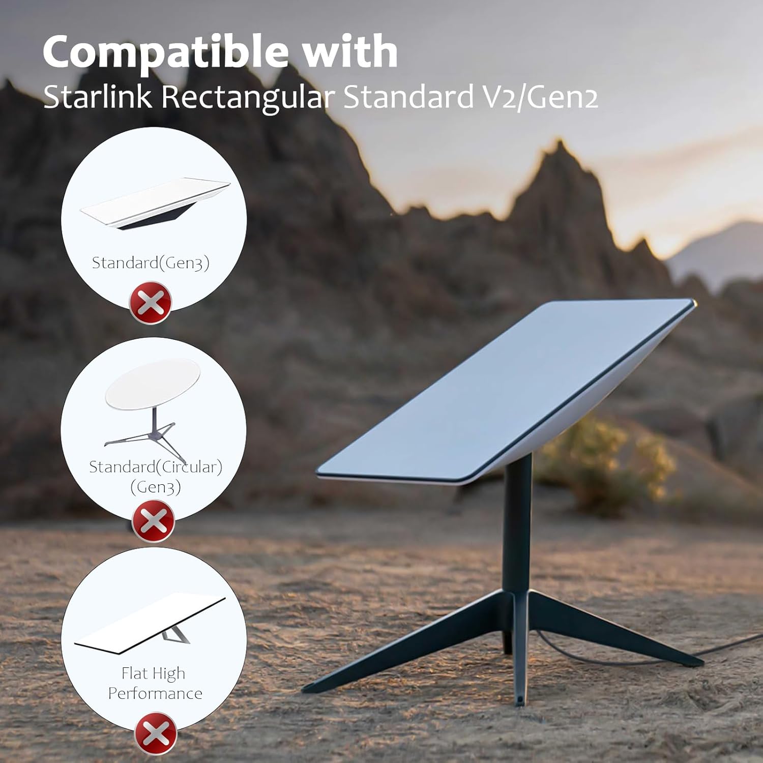 Starlink Ethernet Adapter for Wired External Network Gen2, Generic Starlink Ethernet Adapter Satellite Internet V2,Stable Connectivity