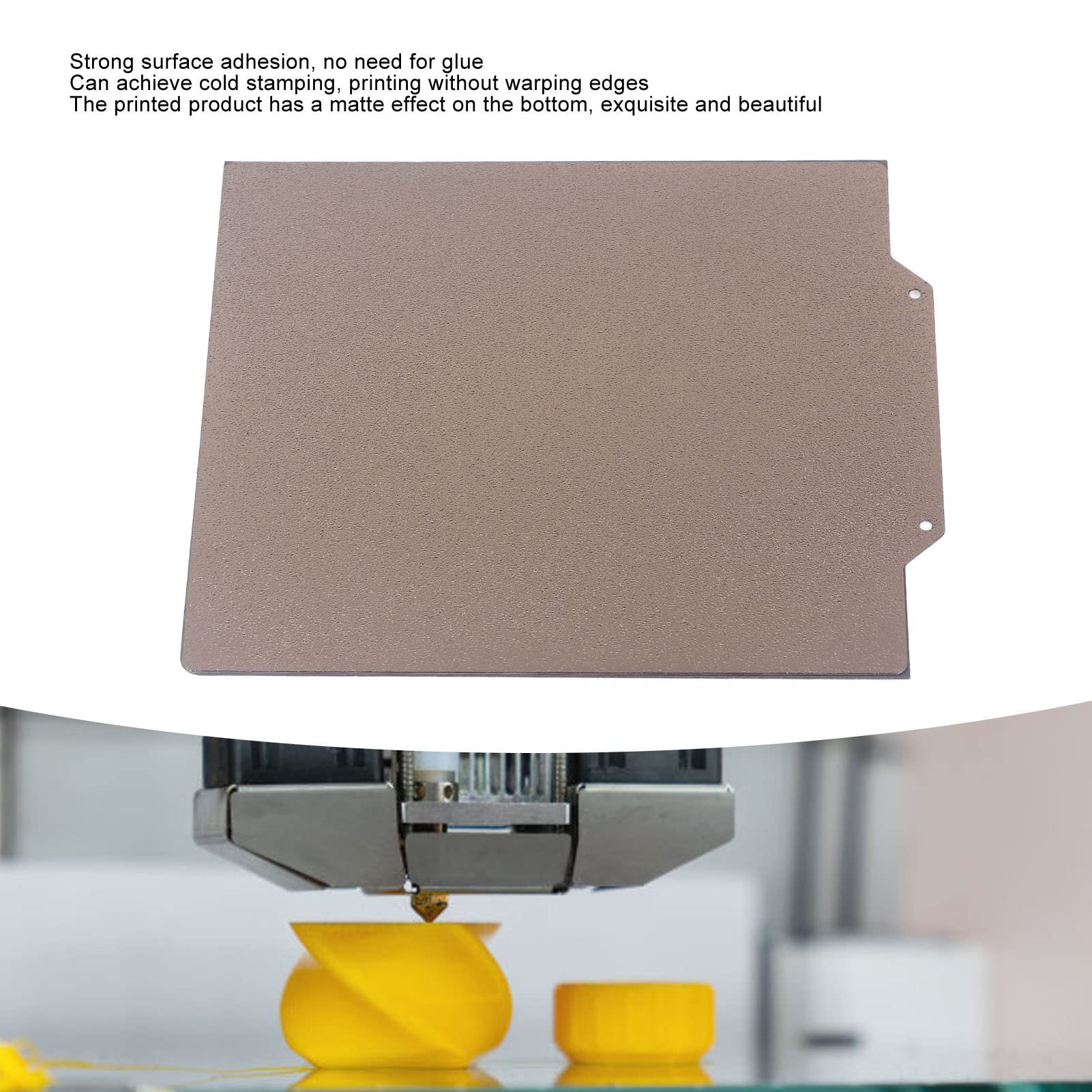 Płyta do Zabudowy Drukarki 3D Elastyczna Płyta ze Stali Sprężynowej PEI Magnetyczna Płyta do Zabudowy Dwustronna Platforma ze Stali Sprężynowej 165x165mm
