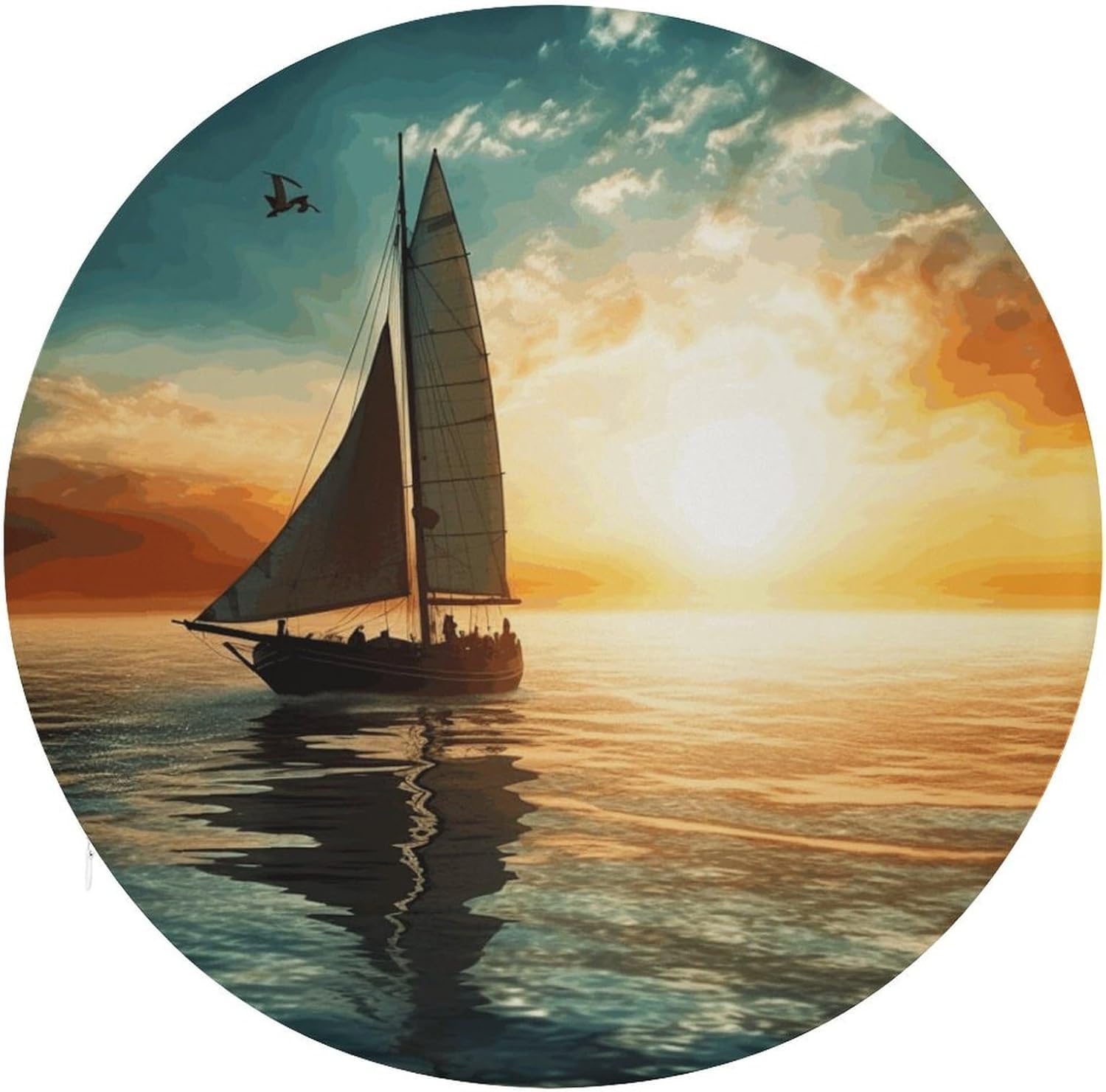 Chair Seat Covers Round Chair Covers Washable Seat Slipcovers Cushion Cover Removable Cushion Slipcover for Dining Chairs Chair Protectors Cover for Home Kitchen