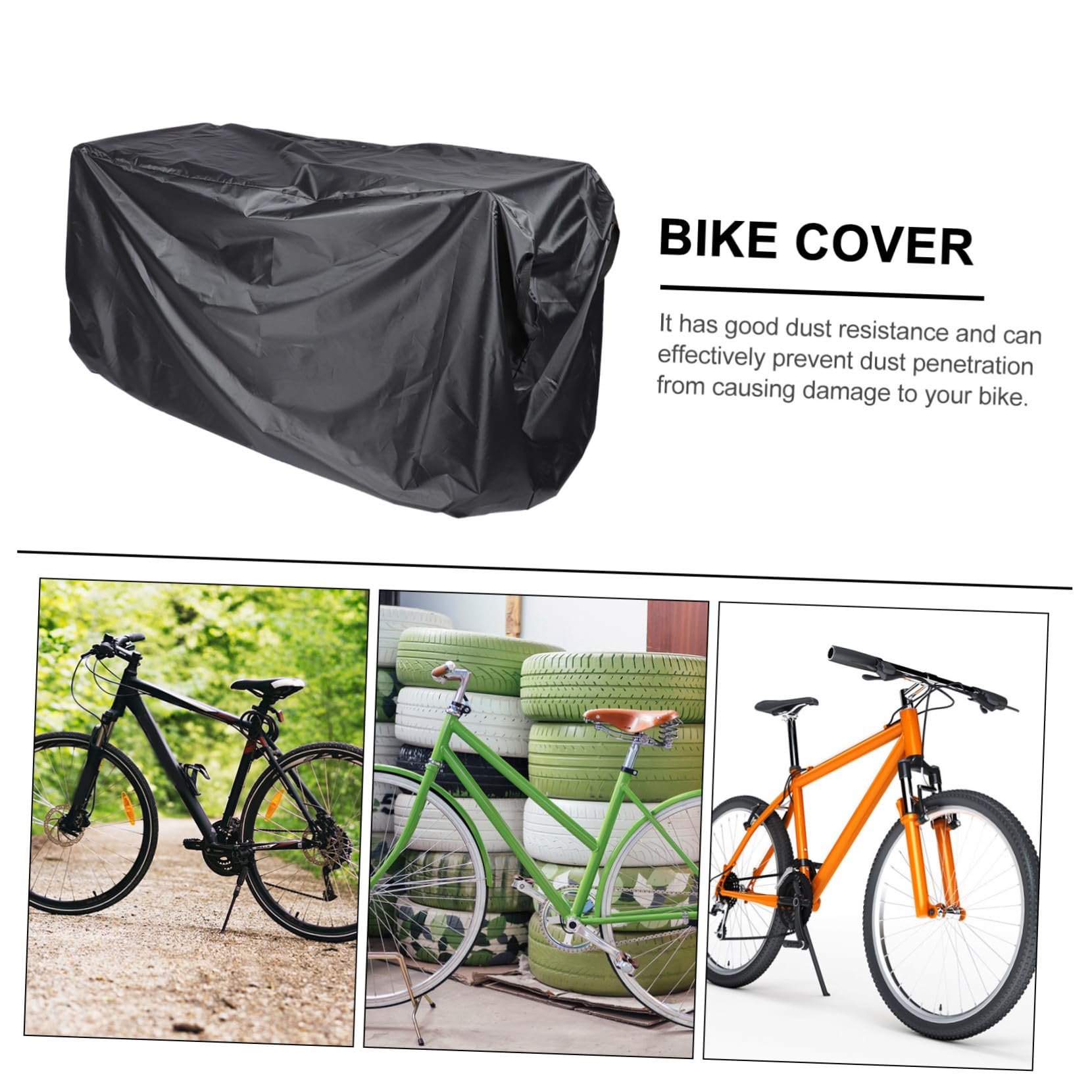 Funda Para Bicicletas De Montaña y Resistente Al Polvo Hecha De Oxford Adecuada Para Almacenamiento Al Aire y Protección De Bicicletas