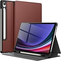 Vista 10 de JETech Funda para Samsung Galaxy Tab S9 de 11 pulgadas con soporte para bolígrafo S, funda protectora delgada para tablet, visión multiángulo (beige)