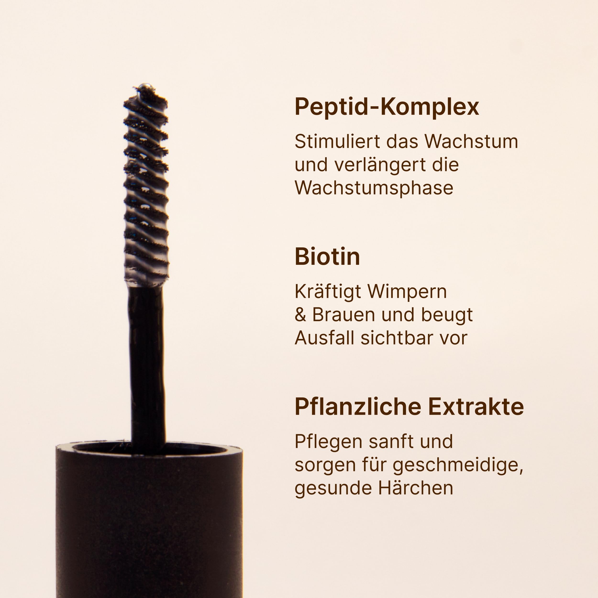 Lash & Brow Treatment – Wimpern- & Augenbrauen Serum mit Koffein & Biotin I für vollere, kräftigere Wimpern & Brauen I vegane, sanfte Intensivpflege