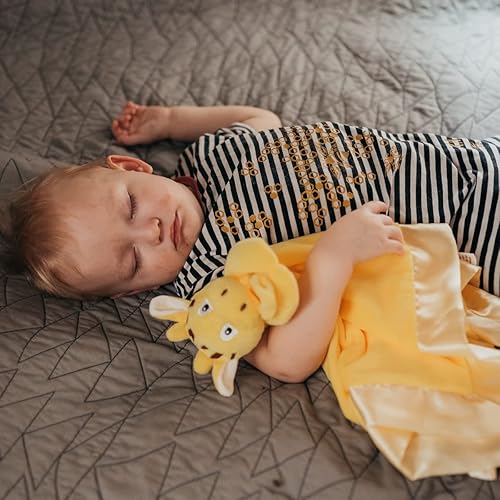 Miniatura 45 de Manta de elefante para bebé, grande de 20 x 20 pulgadas, para niñas o niños, bonita manta de seguridad de elefante para bebés y niños pequeños