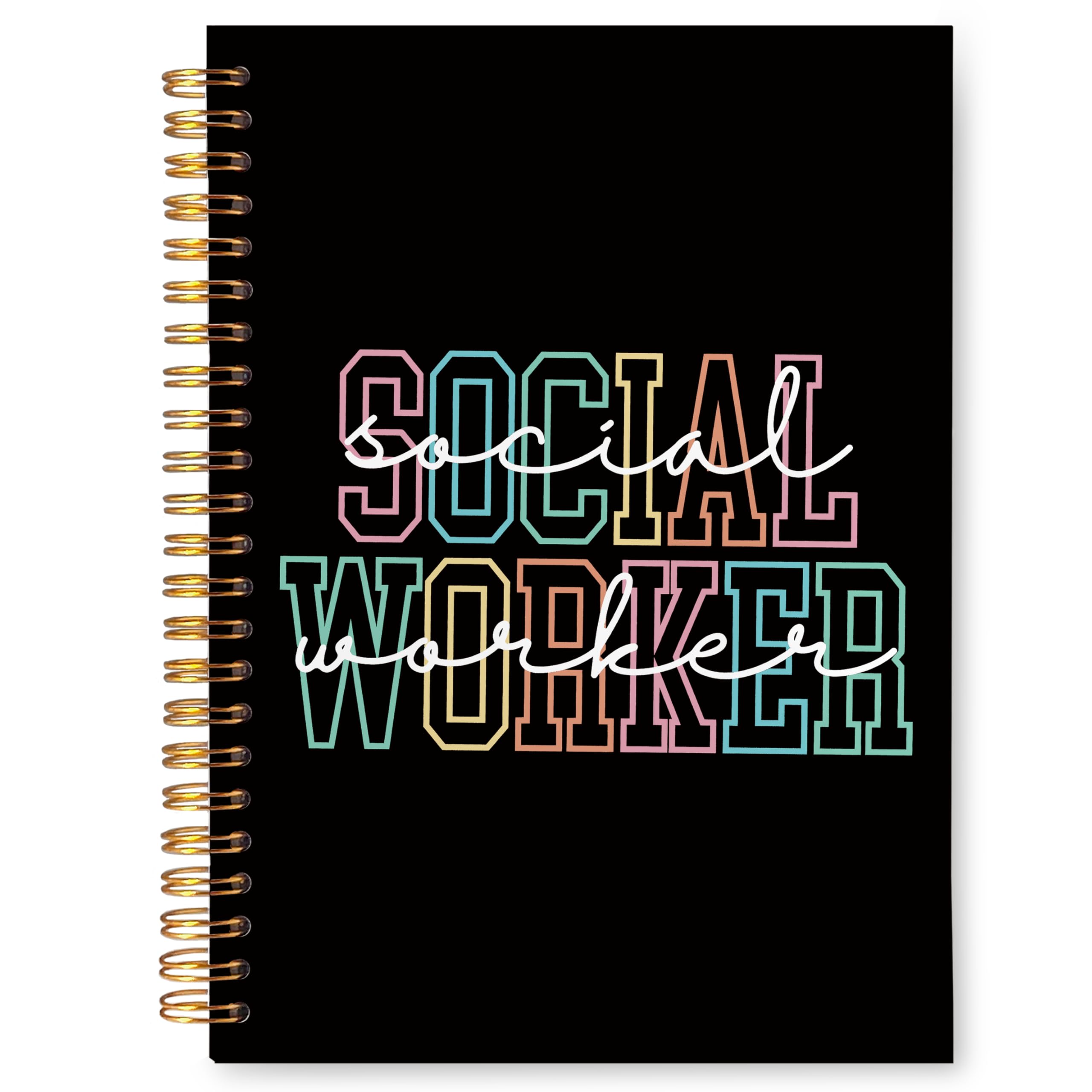 VIIJJUE Black Social Worker Gifts Journal,Social Worker Notebook, Social Worker Appreciation Gifts, Social Worker Gifts for Women, Social Worker