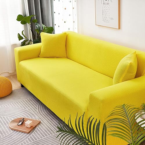 IMYOGI Fundas de sofá de alta elasticidad, funda elástica para sofá suave, con estilo antideslizante, lavable a máquina, protector de muebles para