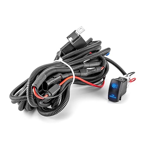 Miniatura 28 de WeiSen Arnés de cableado para señal de giro UTV con interruptor basculante, fusible de relé intermitente, 20 AWG 2 cables 12V/24V, kit de cableado