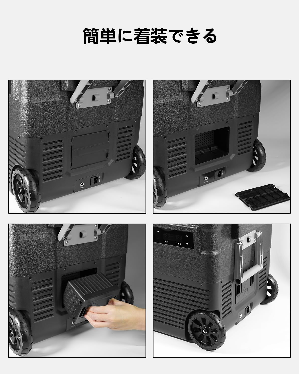 Amazon.co.jp: ELECAENTA 車載冷蔵庫用バッテリー 15600mAh/173Wh大 