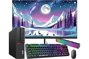 Lenovo ThinkCentre M700 SFF Desktop PC with 24-Inch FHD