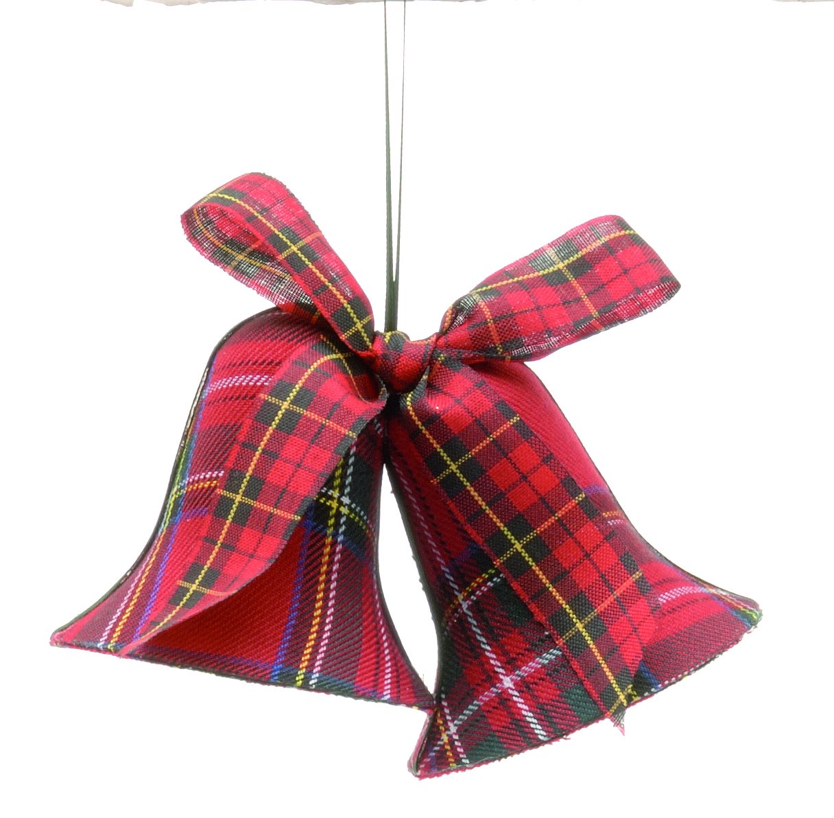 Twin Tartan Fabric Liberty Bell Hanging Decorations
