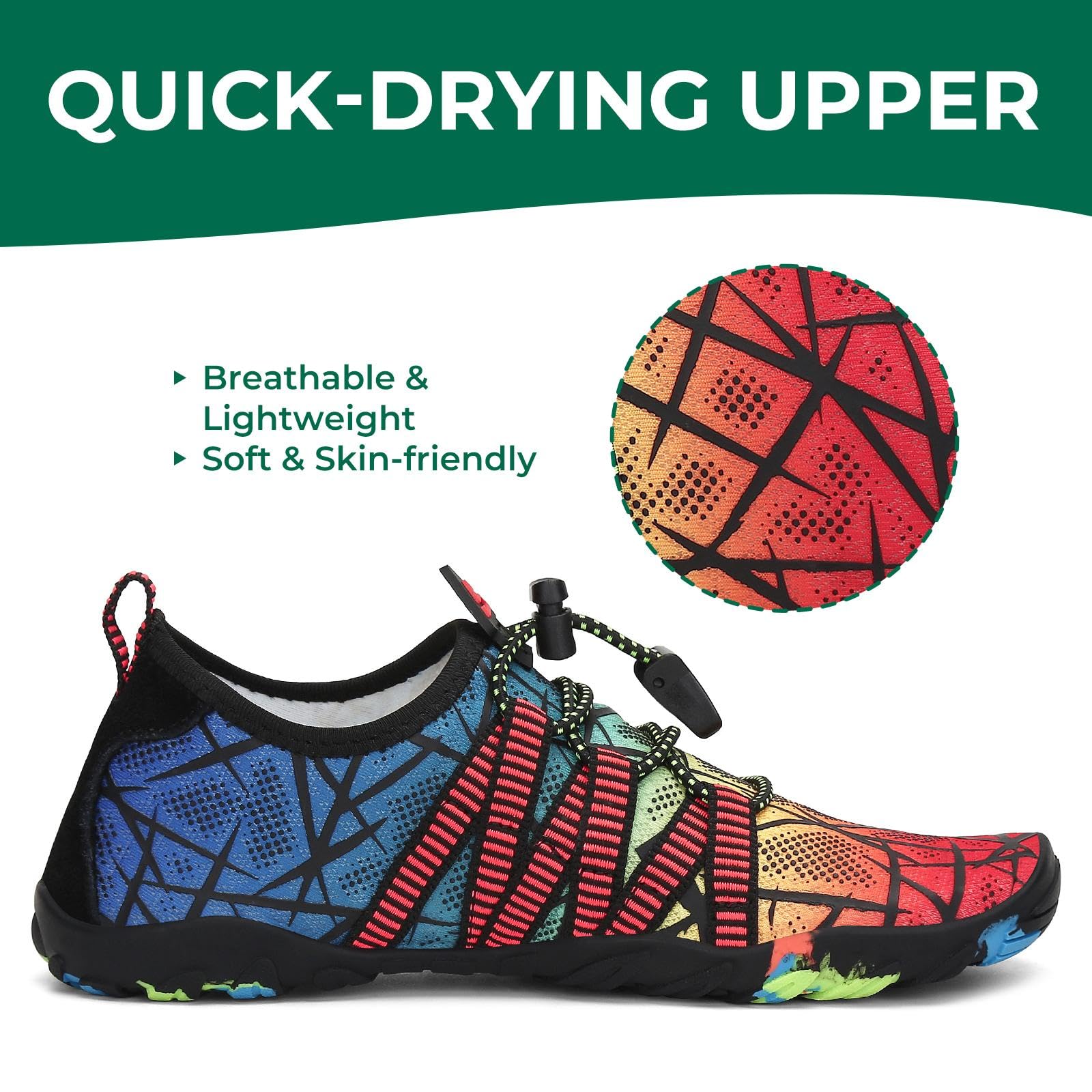 SAGUARO Escarpines Niño Niña Zapatillas de Agua Respirable Zapatos Agua Antideslizante Zapatillas Playa Escarpines Piscina Calzado para Natacion Surf Acuaticas,Gr 24-36 EU