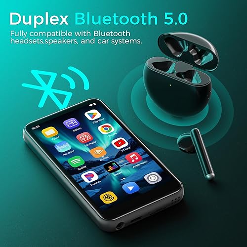 Miniatura 8 de Reproductor MP3 de 160 GB con Bluetooth y WiFi, reproductor de música HiFi Android 13 para SpotifyPandoraAudibleYouTube, pantalla táctil de 4.02