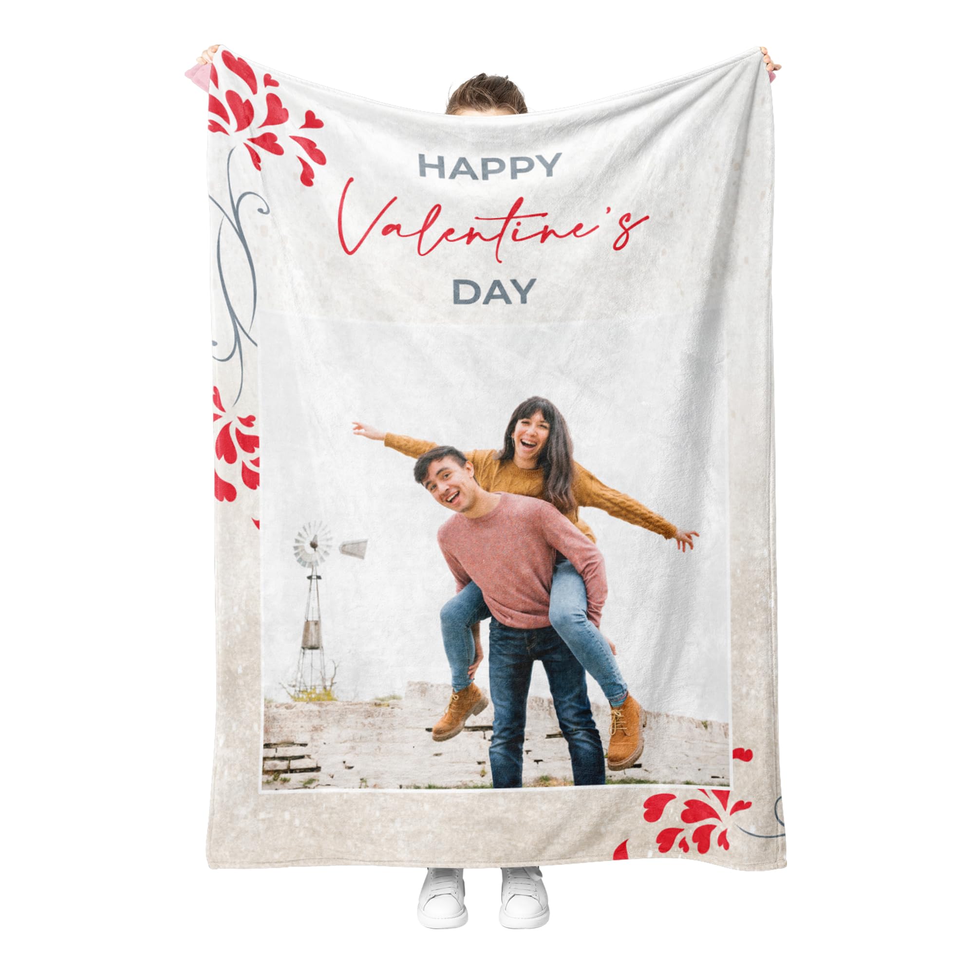 Print Maniacs Photo 1-1 Personalised Throw Blanket Customizable Photo Blanket, Photo Collage Gifts For Him Or Her, Family & Friends Custom Gifts, Special Memory Keepsake Gift