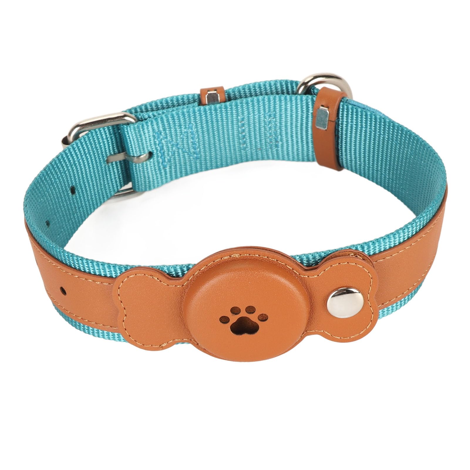 Collier pour chien en cuir souple marron de haute qualité, élégant et durable
