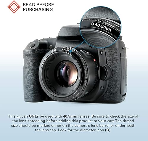 Miniatura 3 de Polaroid Optics - Juego de filtros de 3 piezas de 1.594 in [UV, CPL, densidad neutra] incluye funda de transporte de nailon, compatible con todos