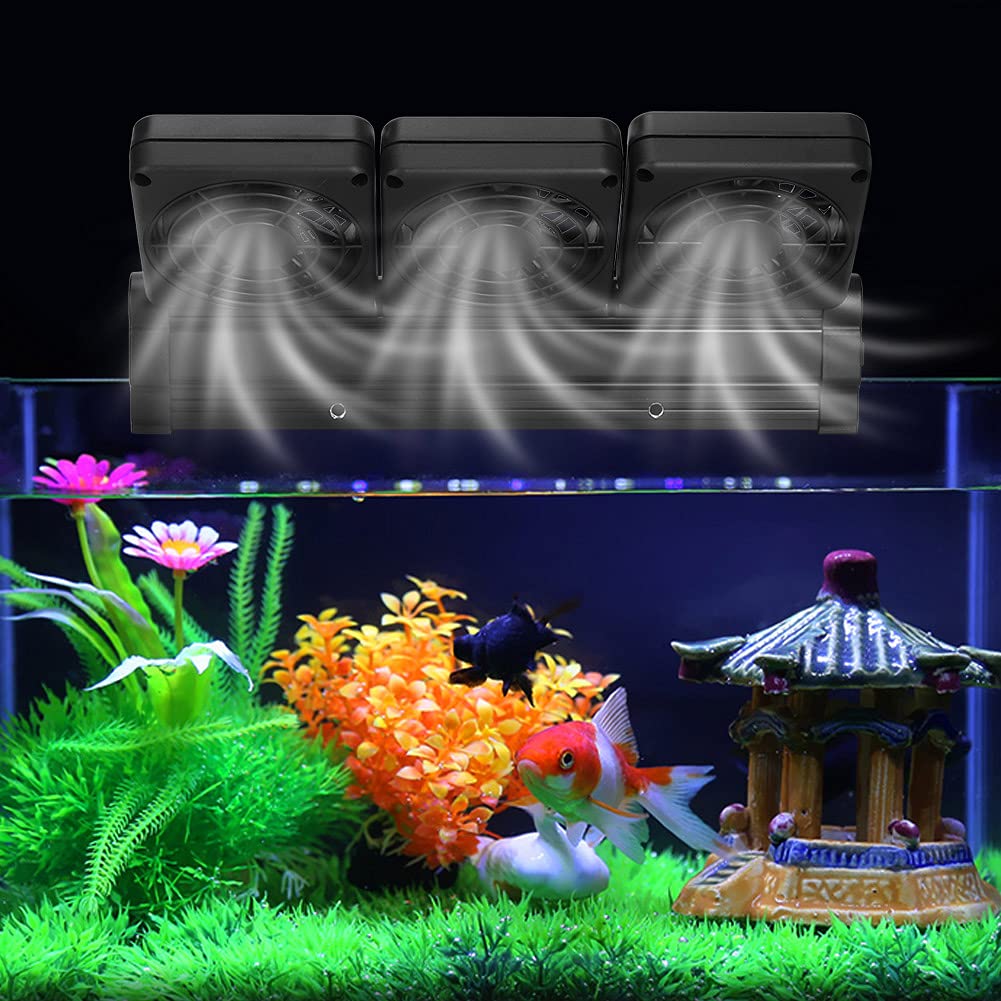 Ventilador de acuario de 3 cabezales para mantener tus peces frescos en verano