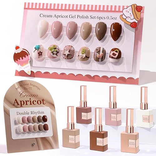 Miniatura 57 de Double Rhythm 6 Unidades 15 ML Esmalte de uñas en gel, kit de esmalte de uñas en gel, mismo color, misma botella, kit de manicura de uñas en gel