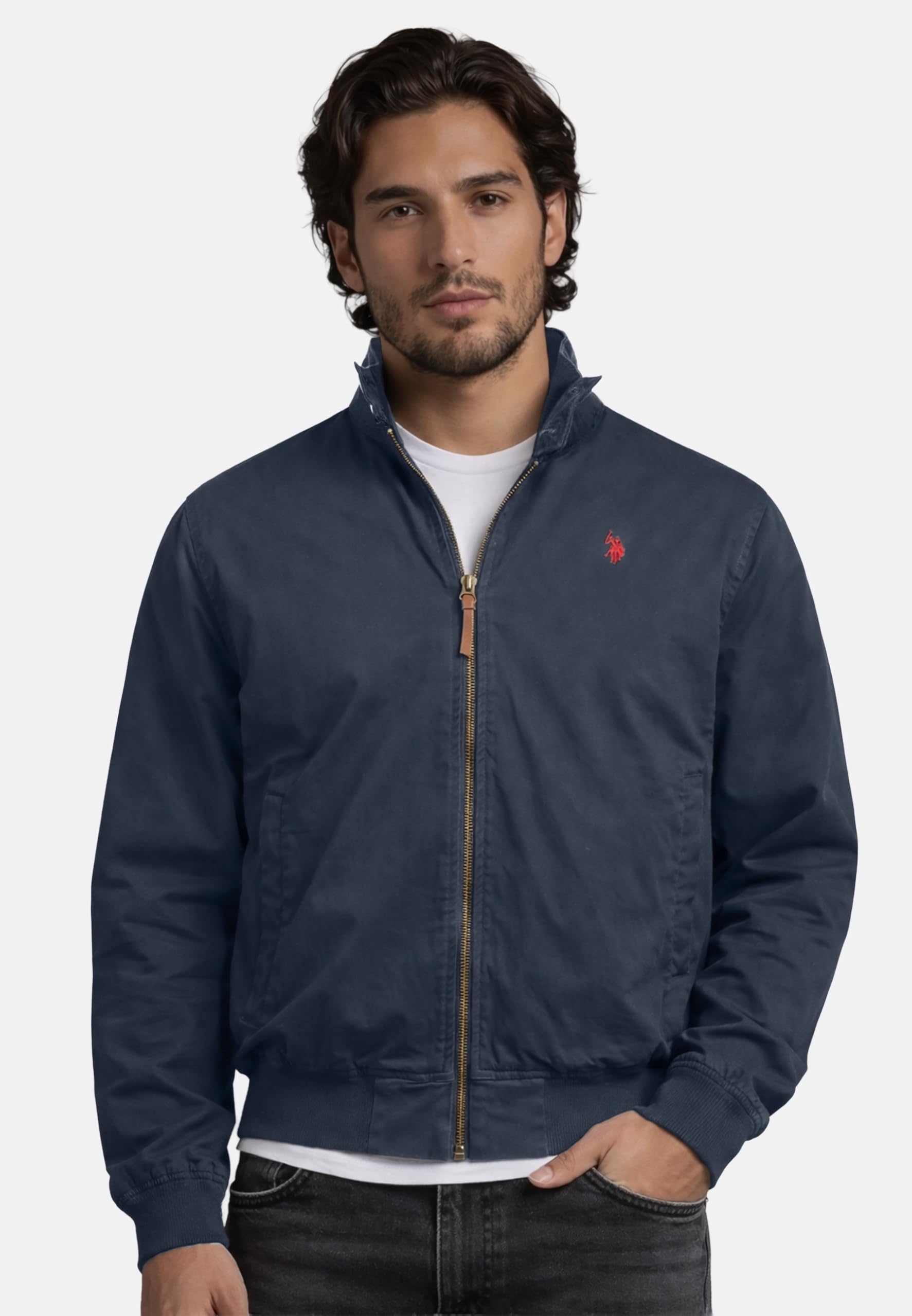 U.S. POLO ASSN. Kurtka męska (S-XXL) - bawełna, lekka, 3 kieszenie - P037