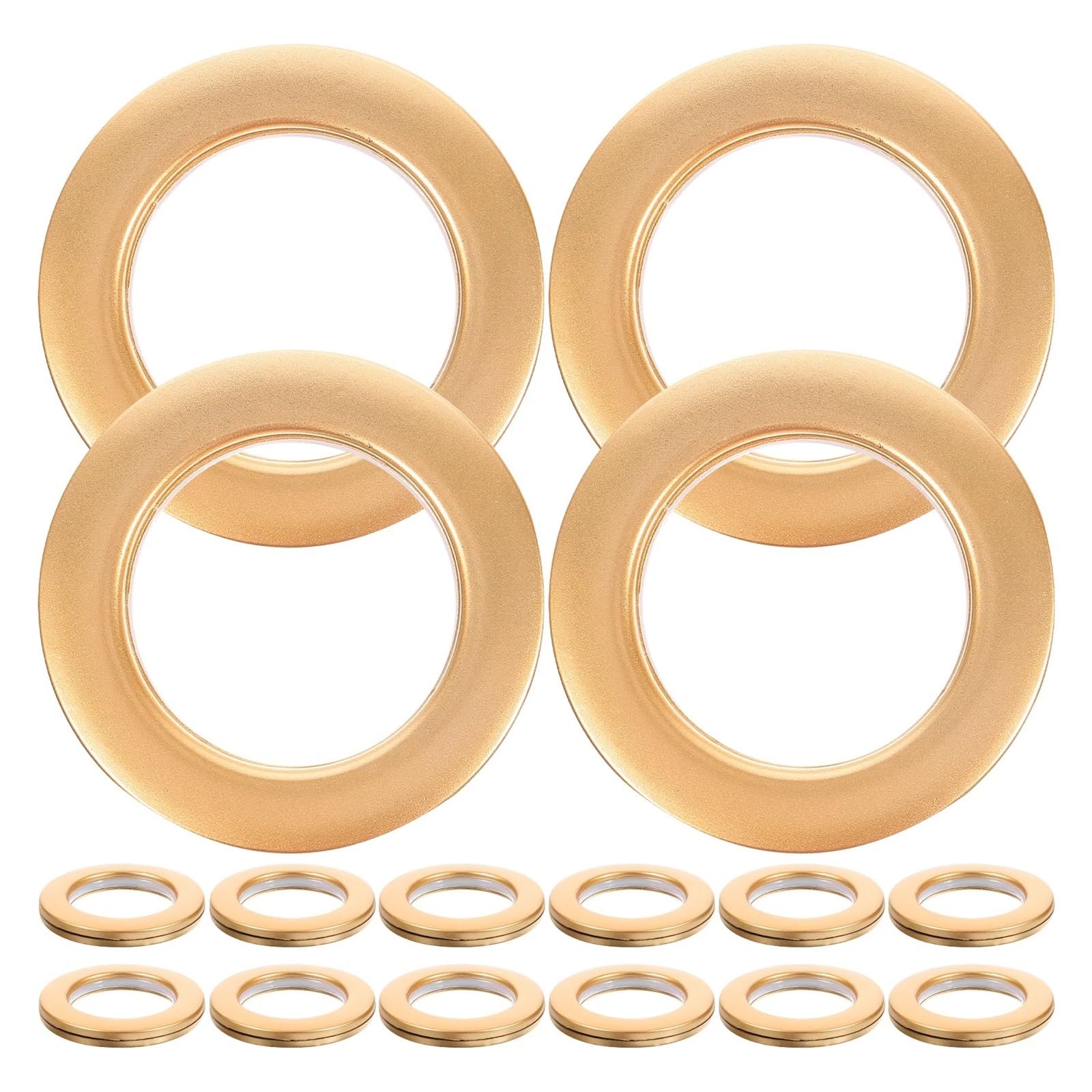 cafe curtain rings 80Pcs Roman Curtain Accessories Plastic Rings Smooth Slide Low Noise Modern Home Decor Matte Golden