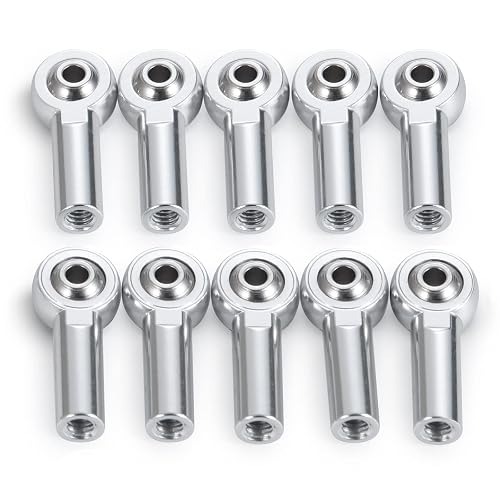AXspeed 10 piezas M4 Metal Link Rod Tie Rod End Ball Joint Head para Axial Scx10 90046 1/10 RC Auto Barco…