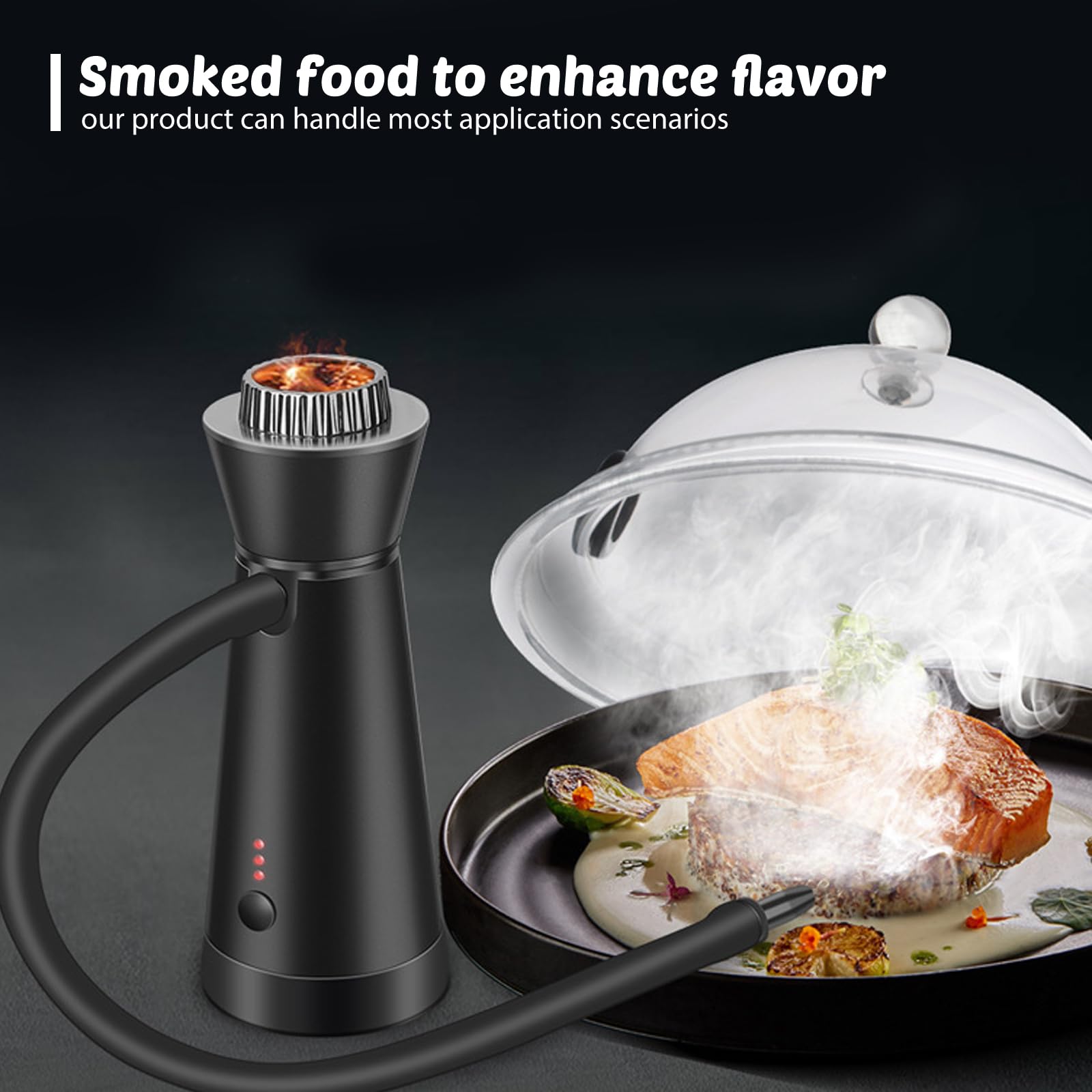 Kit Per Affumicatore Per Cocktail, Pistola Per Fumare, Generatore Di Fumo, Affumicatore Da Cucina, Affumicatore Portatile Con 4 Tipi Di Trucioli Di Legn, Per Whisky, Bevande, Bourbon, Bistecche