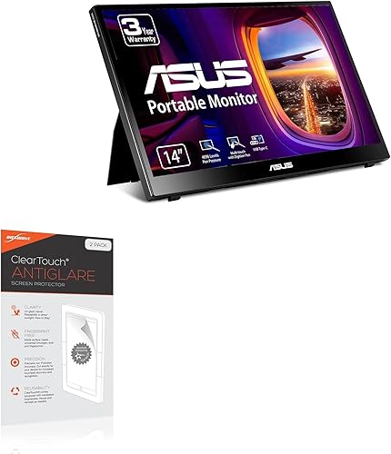 BoxWave Protector de pantalla compatible con ASUS ZenScreen Ink Monitor de pantalla táctil portátil (MB14AHD) (14 pulgadas), ClearTouch