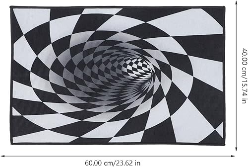 Miniatura 2 de Lurrose Norse Decor - Alfombra 3D antideslizante para el suelo, alfombra para dormitorio, alfombra de adorno para sala de estar, alfombra de