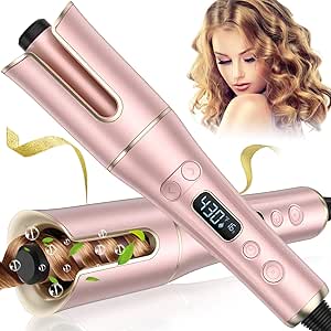 Auto Hair Curler with 1" barrel, 4 temp & 3 timer settings