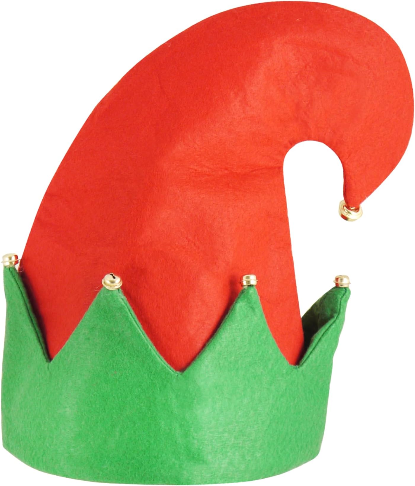 HENBRANDT Christmas Secret Elf Hat With Bells Adult Xmas Fancy Dress Party Accessory
