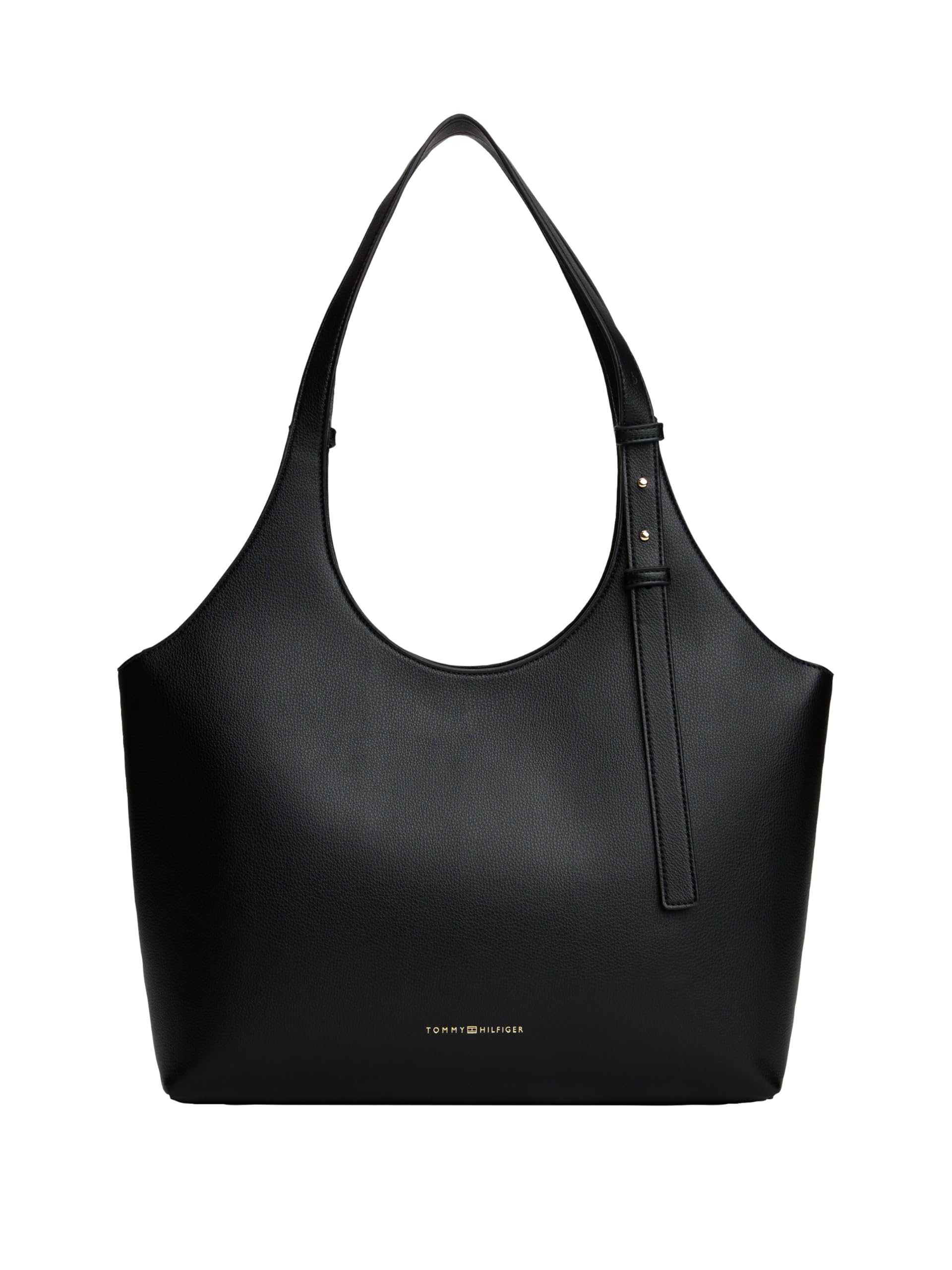 Tommy Hilfiger Womens Logo Large Tote Bag With Adjustable Strap
