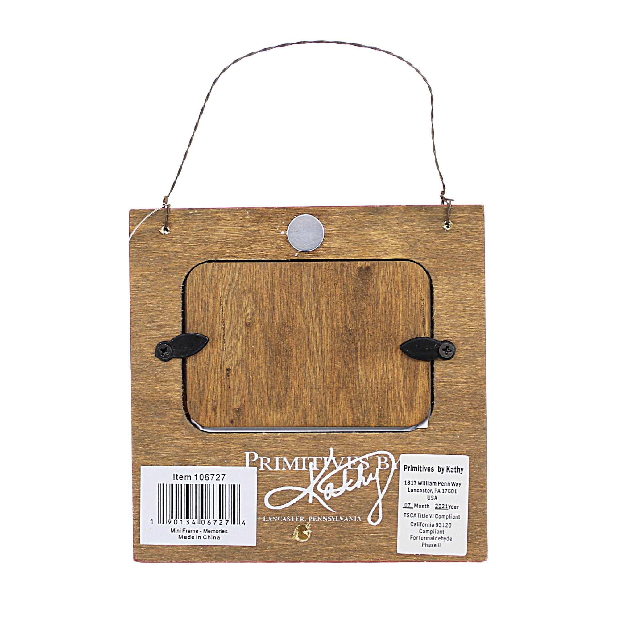 Primitives by Kathy 106727 Christmas Memories Mini Frame, Multicolor