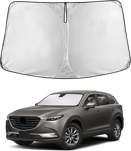 Miniatura 123 de EcoNour Parasol para Subaru Crosstrek 2013-2015 2016 2017, visera solar para parabrisas delantero y ventana, bloqueador de calor UV y protector