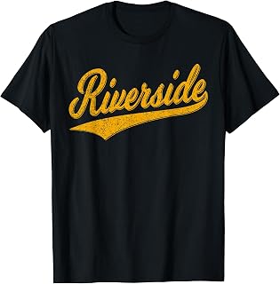 RIVERSIDE CALIFORNIA VARSITY SCRIPT CLASSIC SPORTS JERSEY T-Shirt