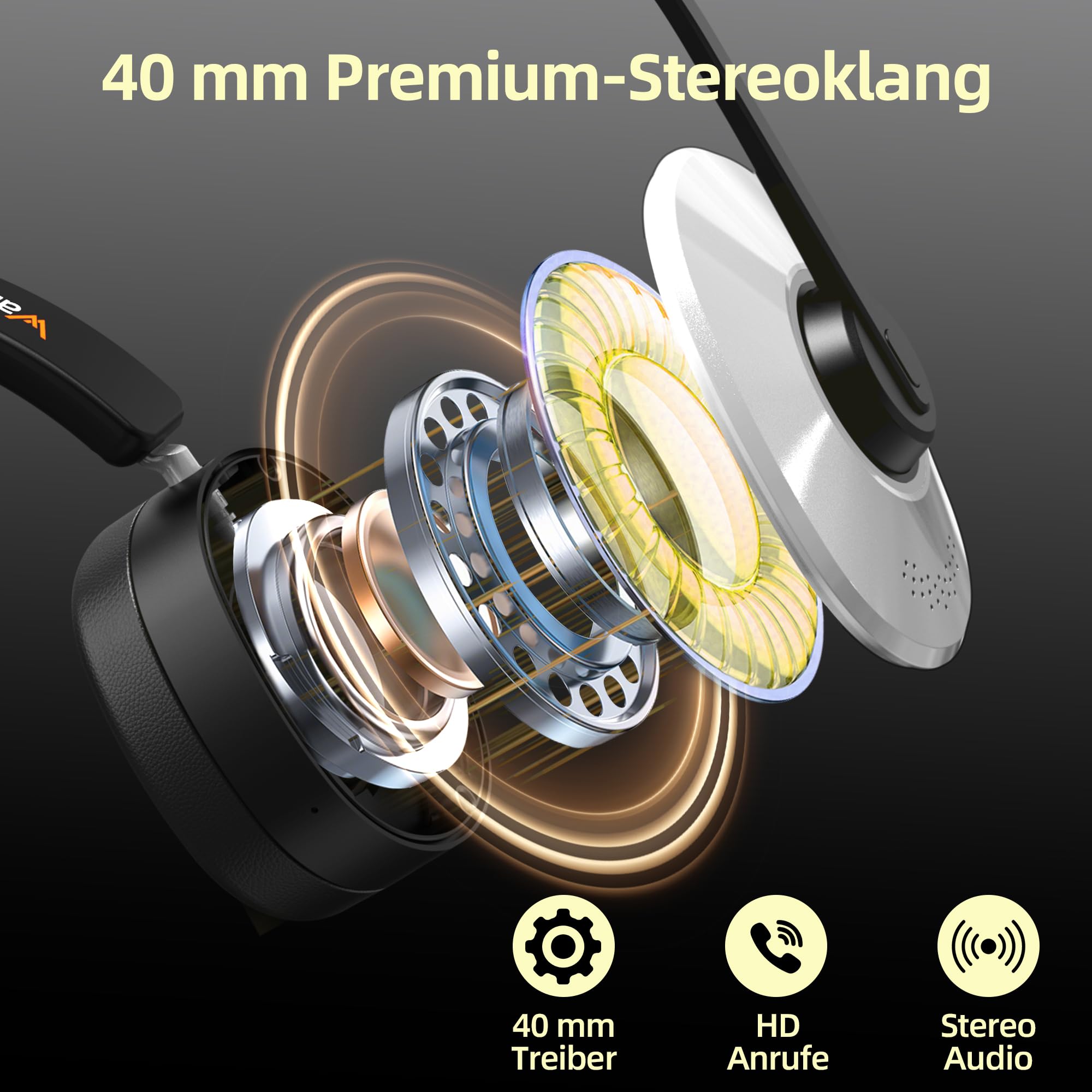 Wantek Casque Bluetooth sans Fil avec Micro, Casque sans Fil avec Station de Charge, Dongle USB, Casque Bluetooth avec Microphone pour PC Bureau Zoom Skype Ordinateur Portable Centre d'appel équipes