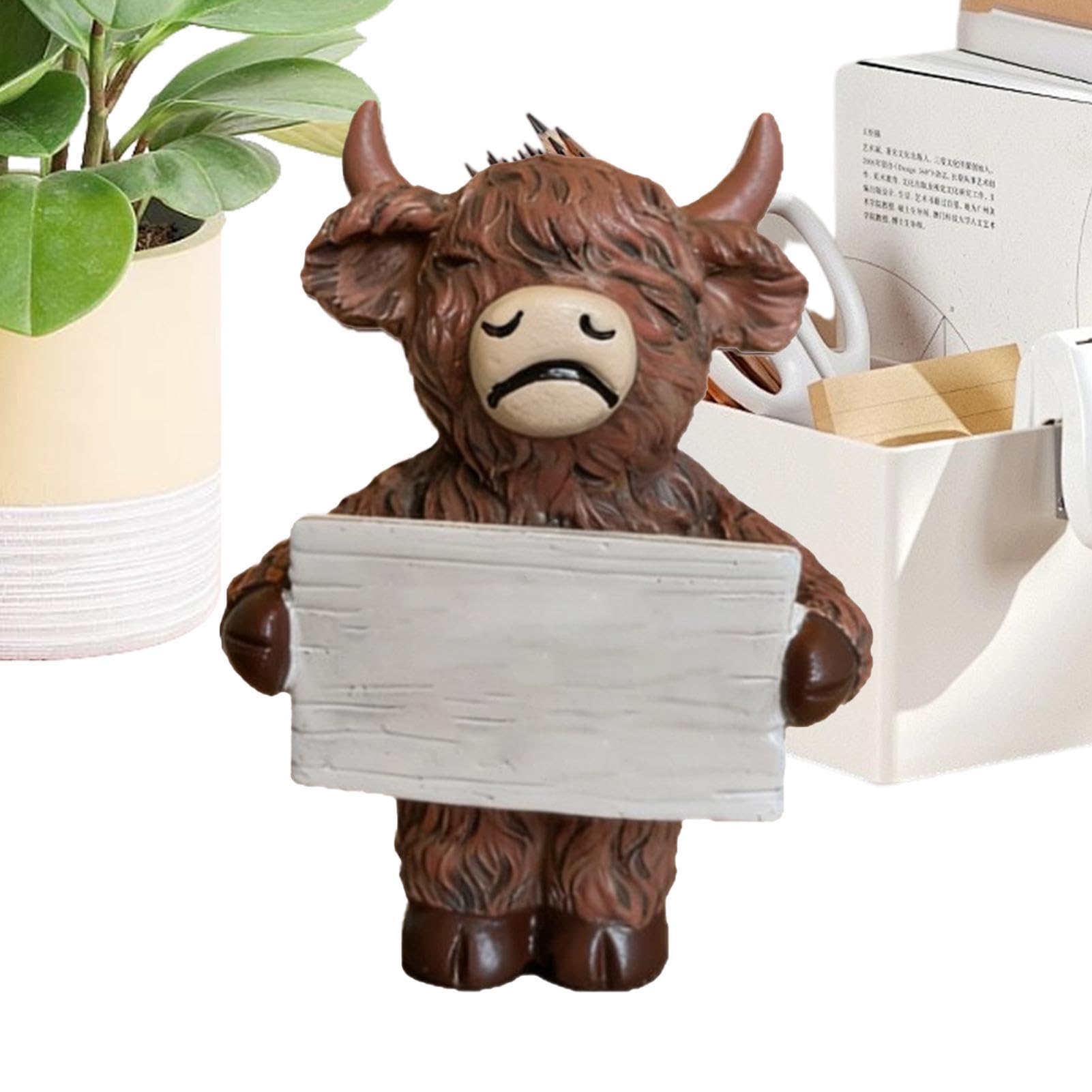 Statue de vache figurine rustique maison salon bureau etagere chambre