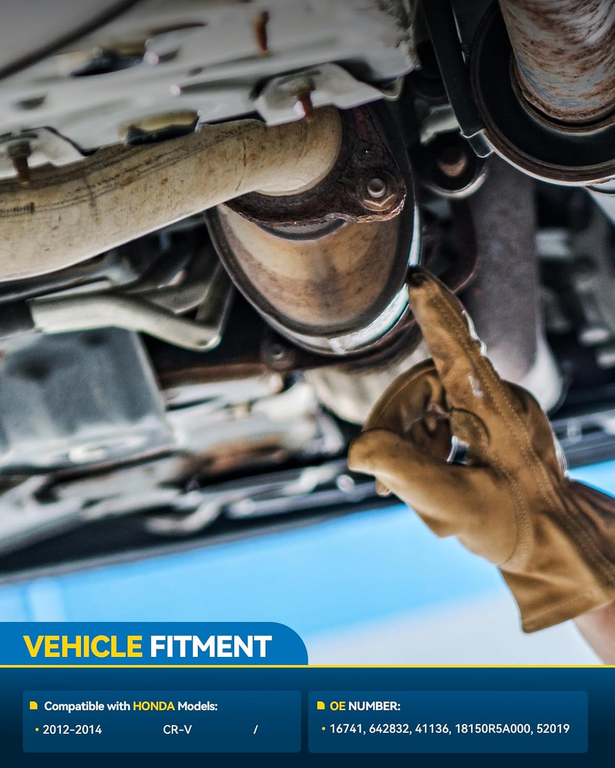 PHILTOP Rear Catalytic Converter Kit Compatible with Honda CR-V 2012-2014 Replace# 16741 Direct-Fit (EPA Compliant)