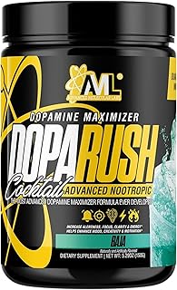 AML - Dopa Rush Powder, Dopamine Maximizer, Focus, Energy & Clarity Supplement, Baja, 5.29 oz (30 Servings)