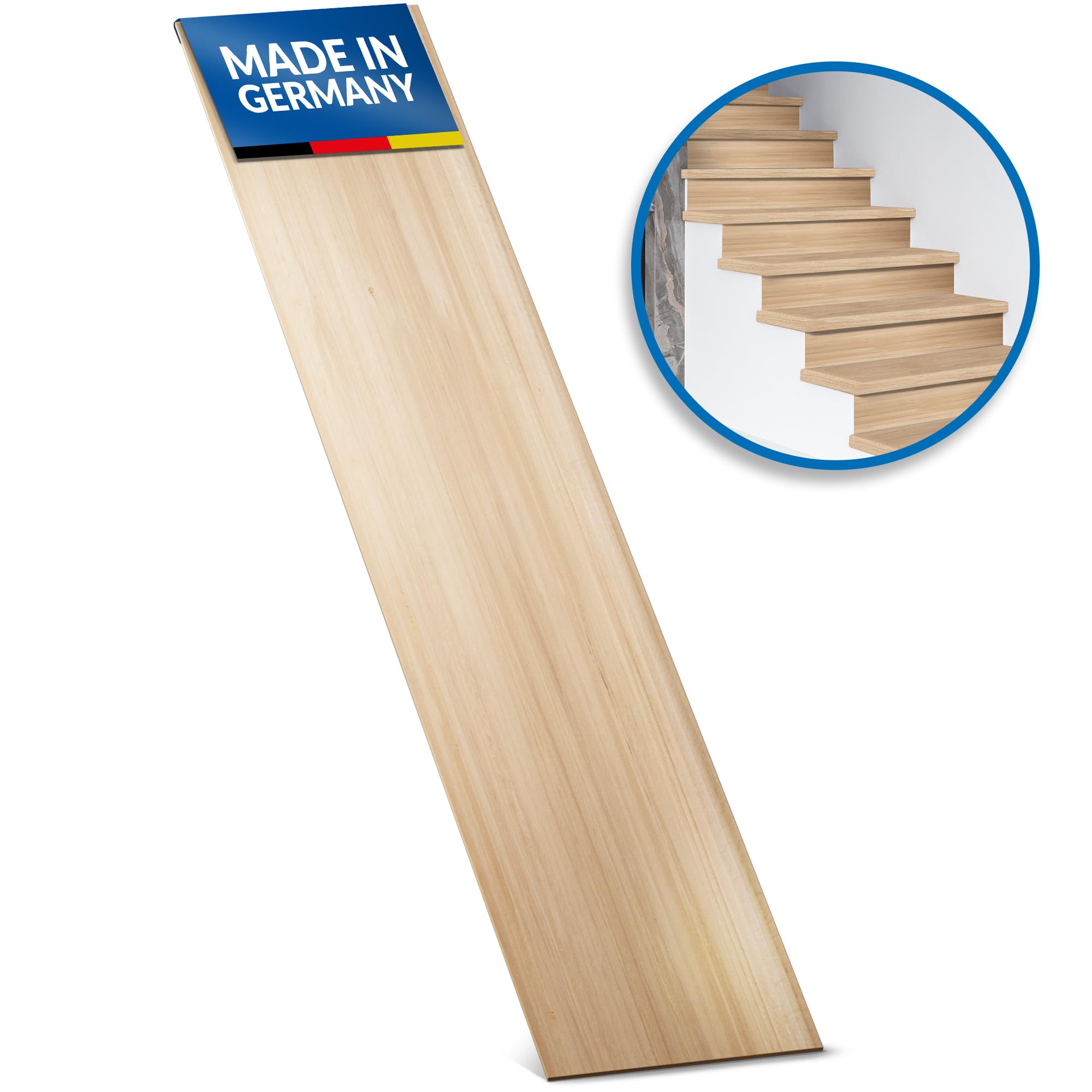 Livelli effetto legno per ristrutturazione delle scale, rivestimento in laminato per interni delle scale, gradini di regolazione per ristrutturazione, design moderno in 5 decorazioni, facile da pulire