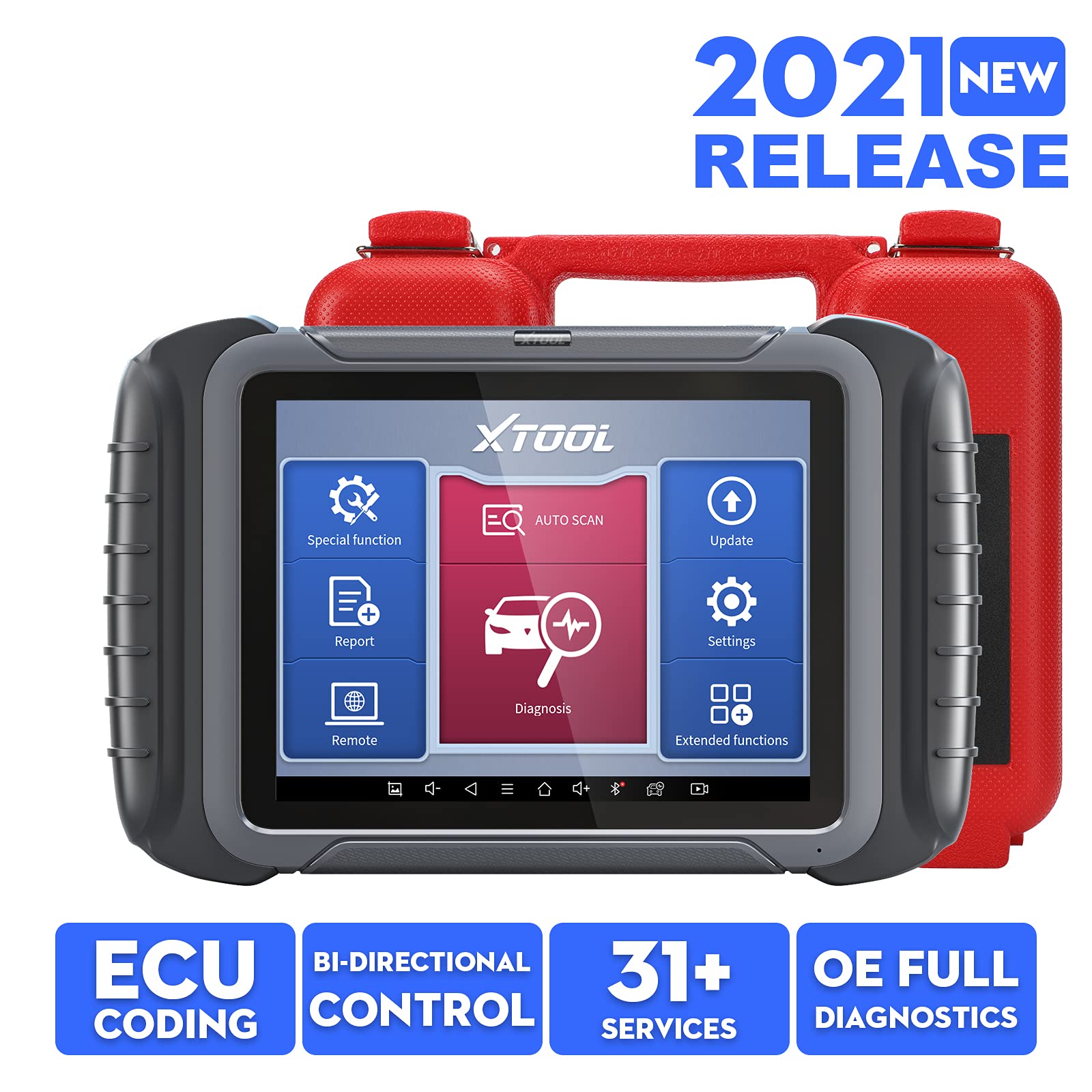 XTOOL D8 Automotive Scan Tool 2021 Newest, ECU Coding, BiDirectional