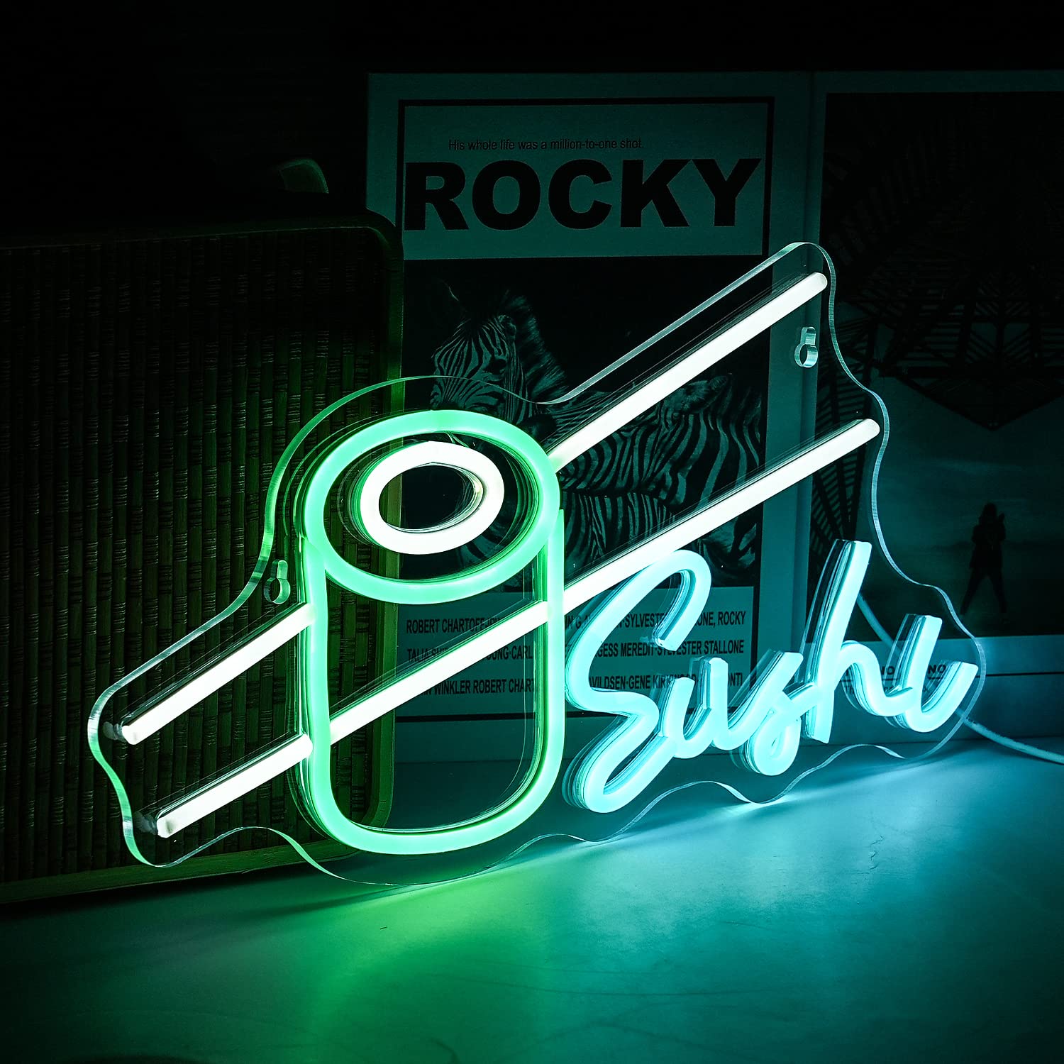 ネオンサイン ワイン NEON SIGN 、寿司 ビール 省エネ インテリア 