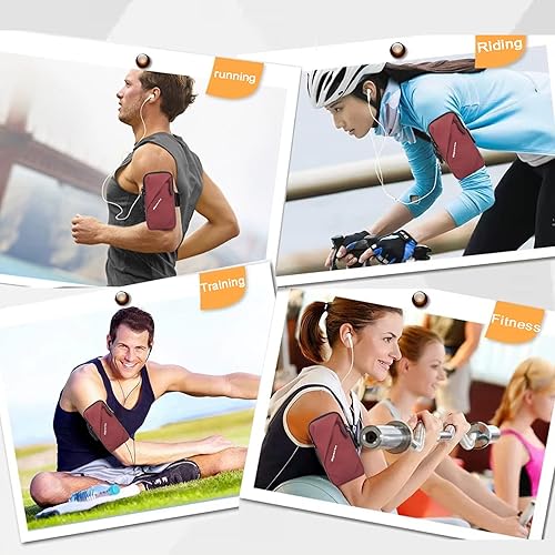 Miniatura 7 de Prime Comfort Soporte para teléfono, bolsa cruzada pequeña con banda para el brazo, se adapta a iPhone y Android, uso para correr, caminar,