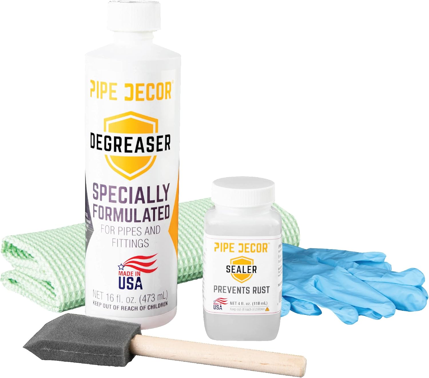 PIPE DÉCOR Degreaser Kit Cleans and Protects Pipe Décor