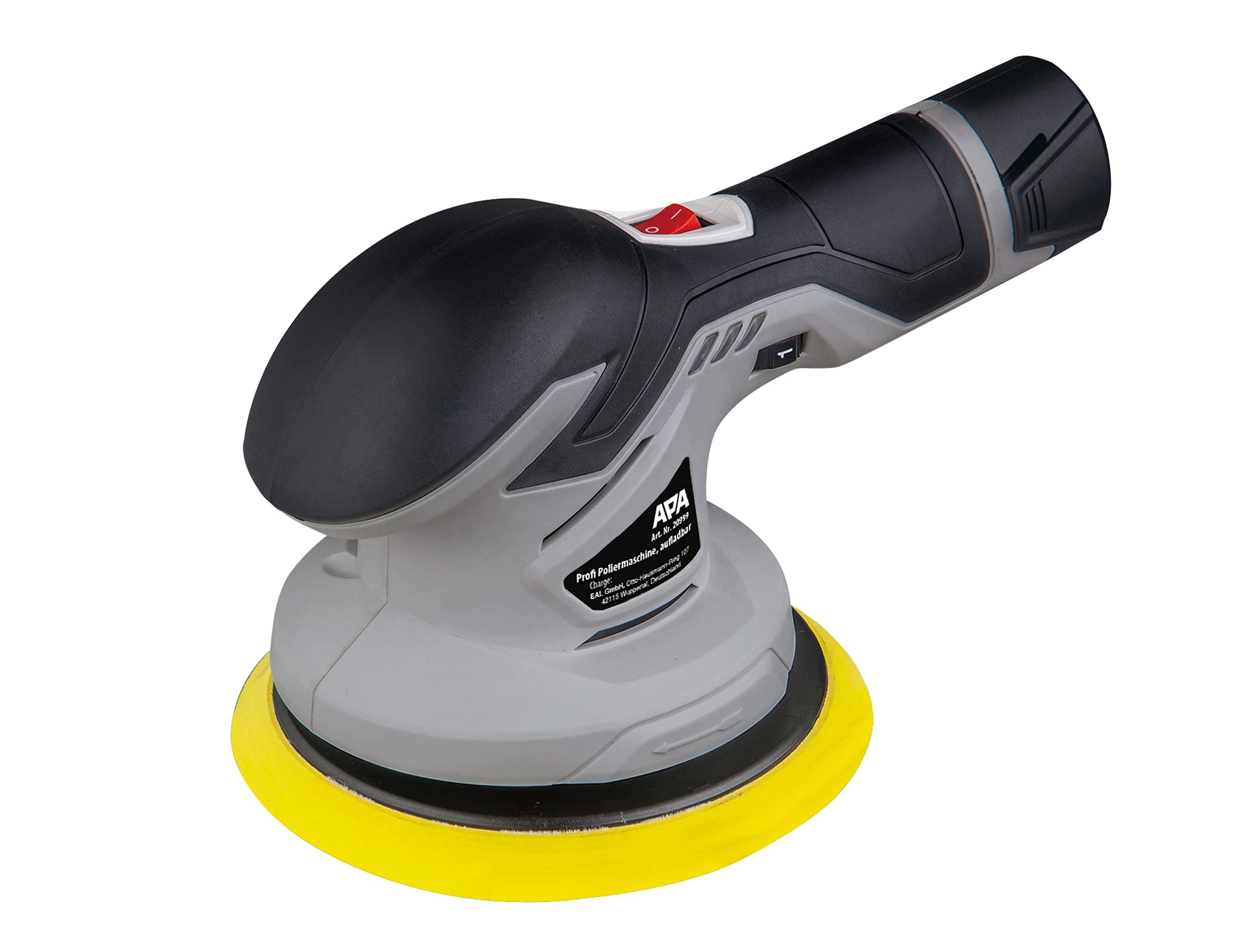 APA 20999 Akku-Poliermaschine Auto PROFI, Exzenter, Teller Ø15 cm
