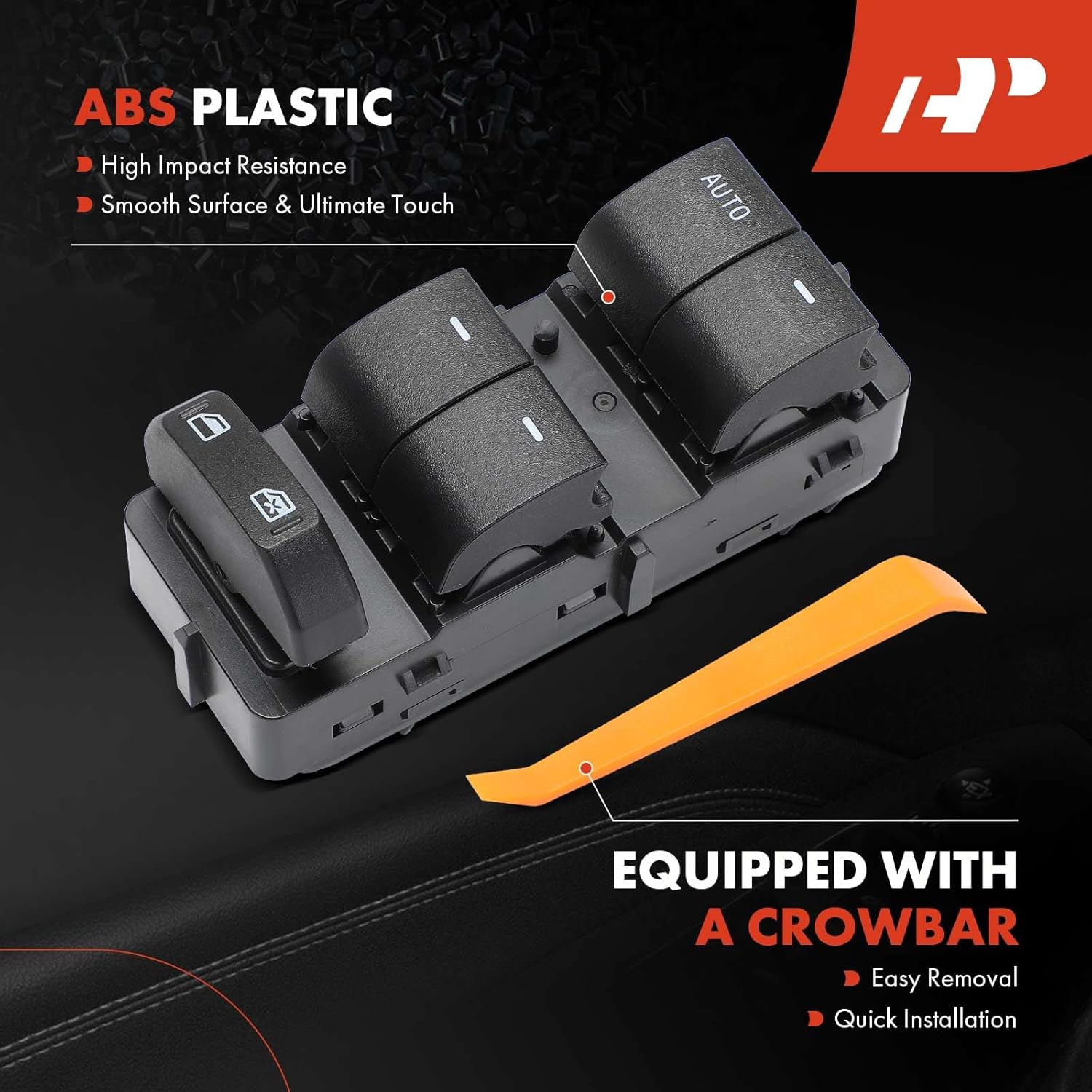 A-Premium Master Power Window Switch Compatible with Ford Explorer 08-10, Explorer Sport Trac, Edge 08-10, Expedition 08-14 & Lincoln MKX & Mercury Mountaineer, Front Left Side