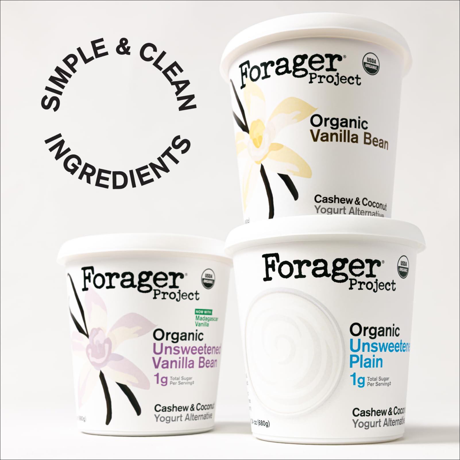 Forager Project Organic Dairy-Free Unsweetened Plain Cashewmilk Yogurt Alternative 24 Ounce — view 6