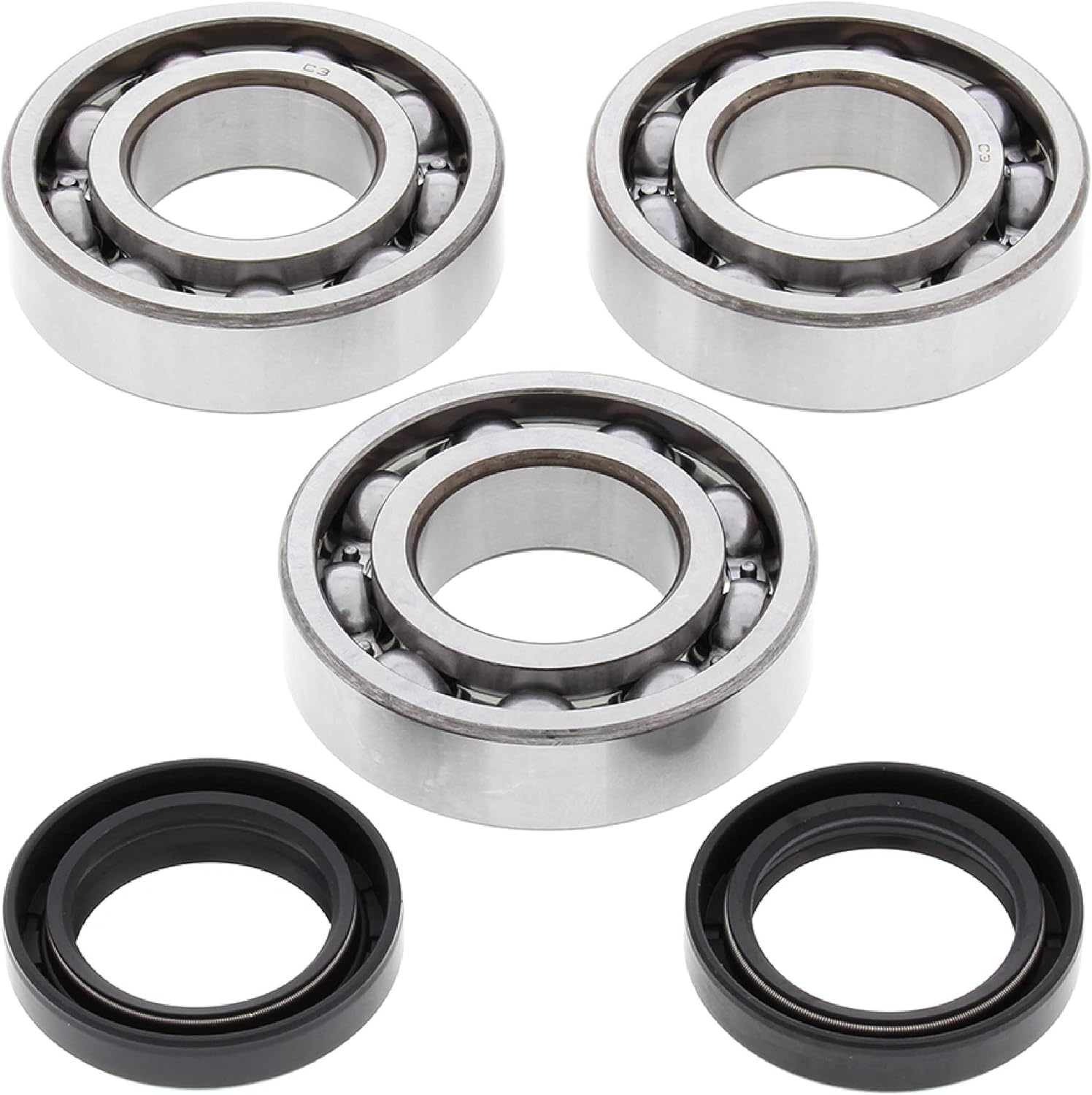 All Balls Racing 24-1078 Crank Bearing and Seal Kit Compatible with/Replacement For Polaris Big Boss 250 6x6 1993, Trail Blazer 250 2x4 1993-1998, Trail Boss 250 2x4 1993-1998, Trail Boss 250 4x4 1993