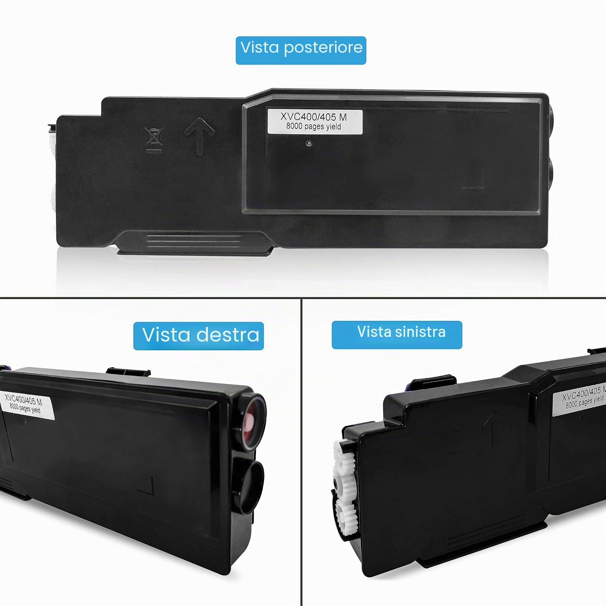 GREENPRINT 4 Colori Cartucce di Toner Compatibile per XEROX VersaLink C400 C400n C400dn C405 C405n C405dn MFP 【Extra Alto Rendimento】 10500 Pagine per Nero & 8000 Pagine per C M Y